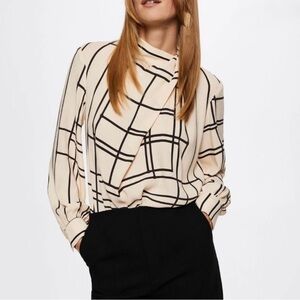 NWOT Mango Long Sleeve Blouse